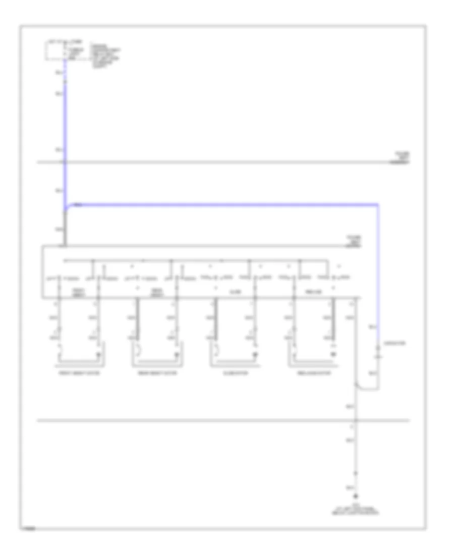 Power Seats Wiring Diagram for Mitsubishi Galant GTZ 2003