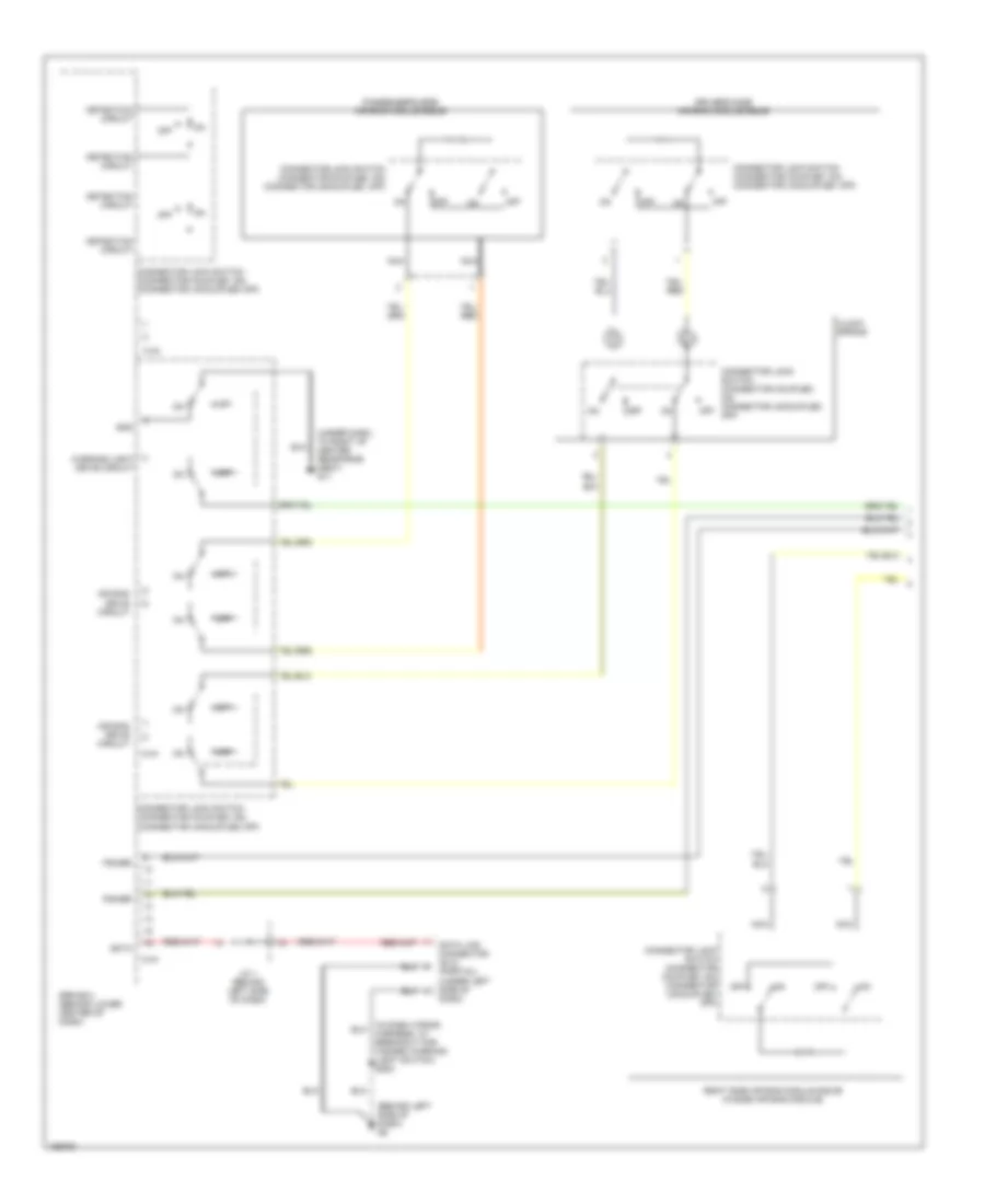 Supplemental Restraints Wiring Diagram 1 of 2 for Mitsubishi Galant GTZ 2003