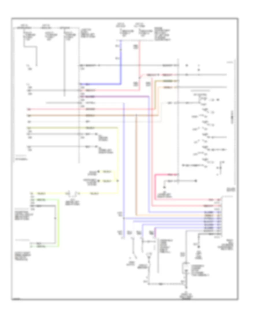 Электросхема стеклоочистителя, дворников и омывателя для Mitsubishi Galant DE 2002