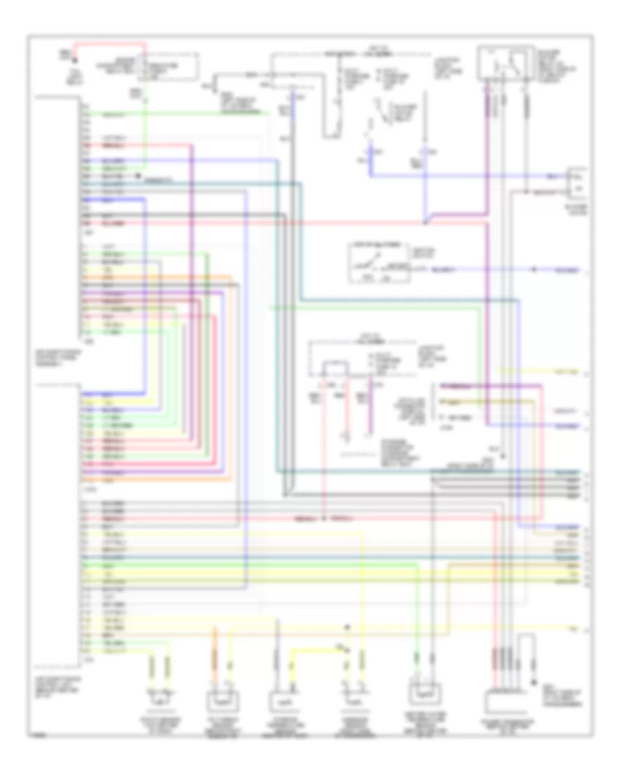 3 0L DOHC Air Conditioning Wiring Diagrams 1 of 2 for Mitsubishi Diamante 1995