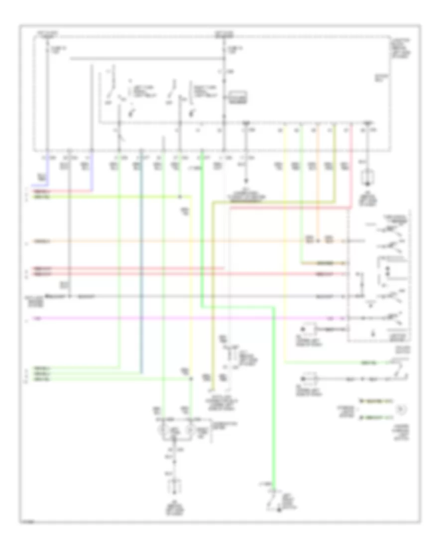 Exterior Lamps Wiring Diagram (2 of 2) for Mitsubishi Galant LS 2003
