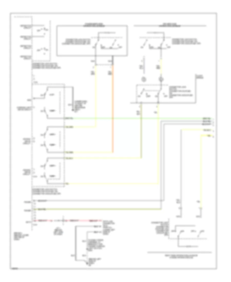 Supplemental Restraints Wiring Diagram 1 of 2 for Mitsubishi Galant LS 2003