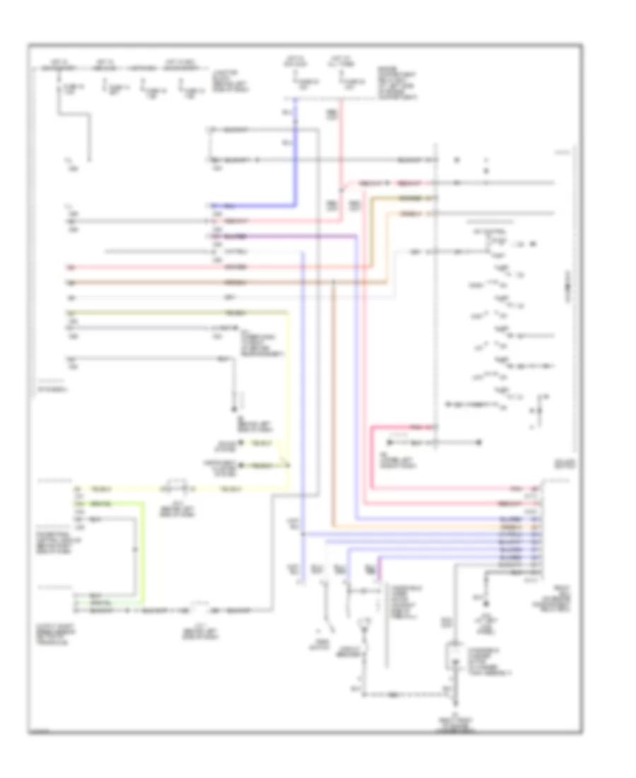 Электросхема стеклоочистителя, дворников и омывателя для Mitsubishi Galant LS 2003