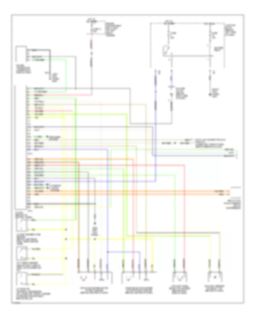 Automatic A C Wiring Diagram 1 of 2 for Mitsubishi Diamante 1999