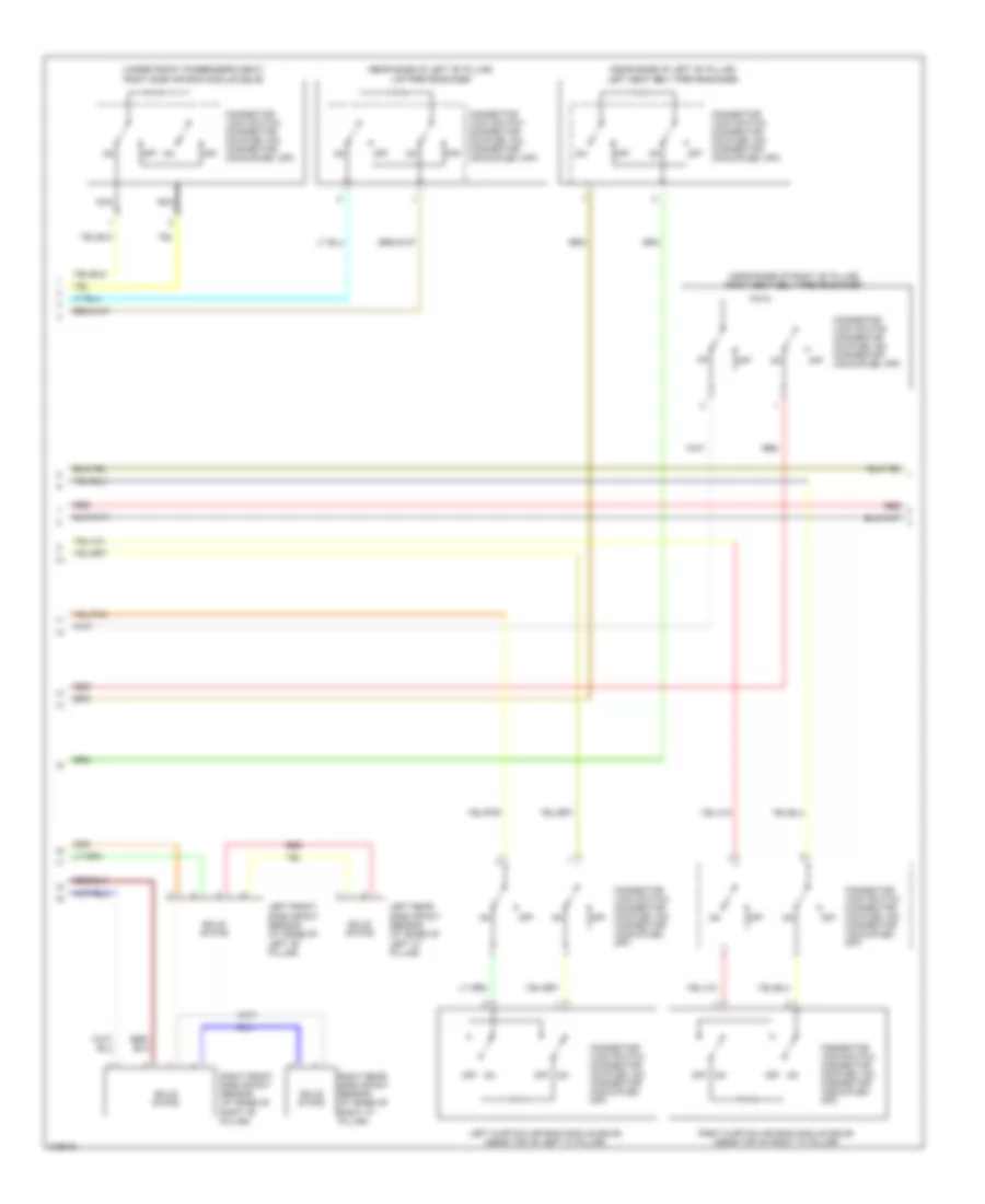 Supplemental Restraints Wiring Diagram (2 of 4) for Mitsubishi Outlander SE 2011