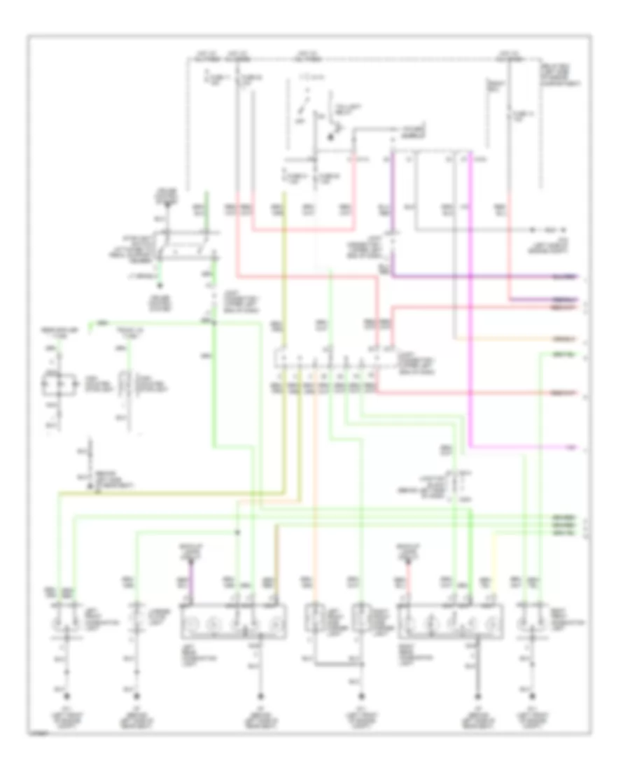 Exterior Lamps Wiring Diagram (1 of 2) for Mitsubishi Galant Ralliart 2007