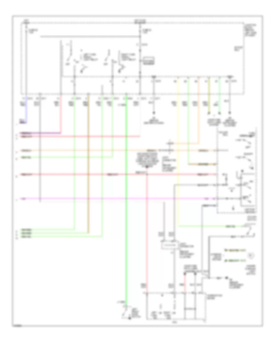 Exterior Lamps Wiring Diagram 2 of 2 for Mitsubishi Galant Ralliart 2007