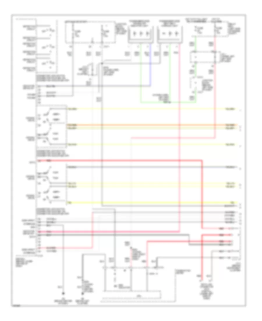 Supplemental Restraints Wiring Diagram 1 of 3 for Mitsubishi Galant Ralliart 2007