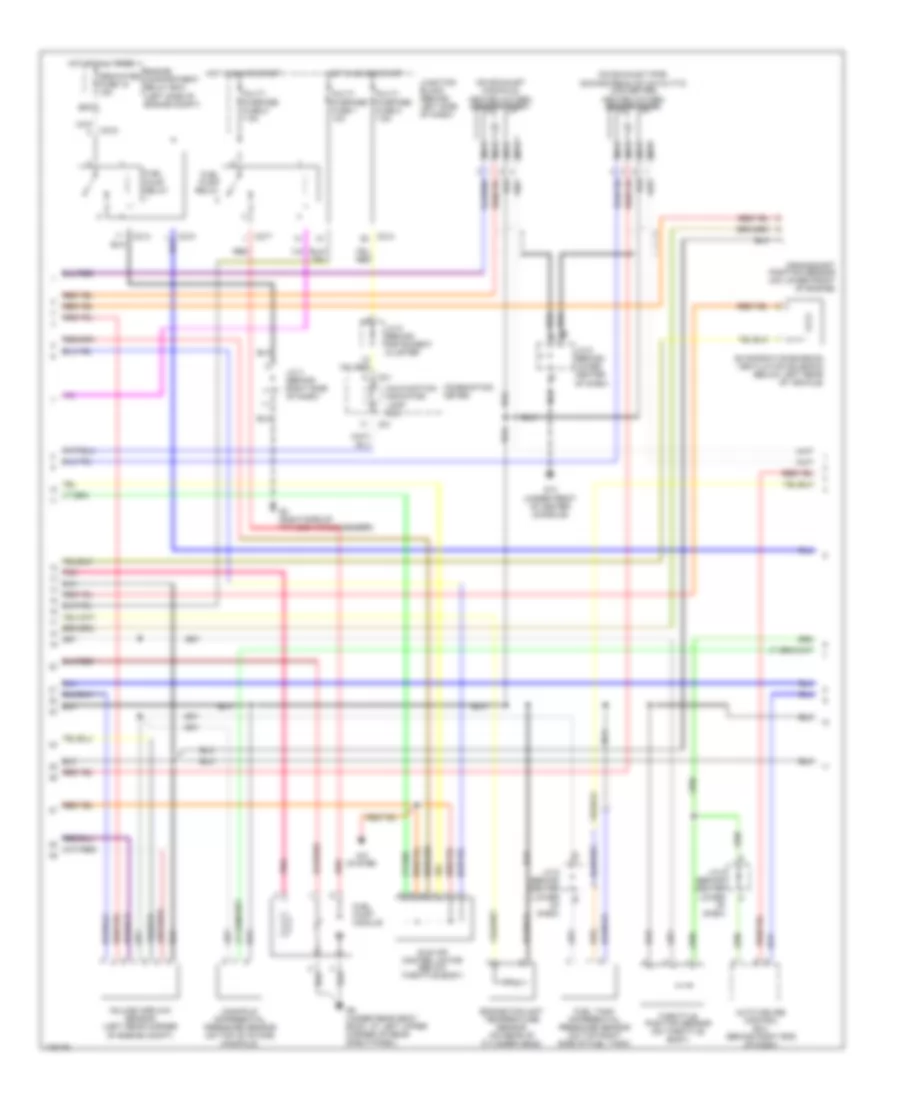 2.0L, Engine Performance Wiring Diagram, with AT (2 of 3) for Mitsubishi Lancer ES 2003