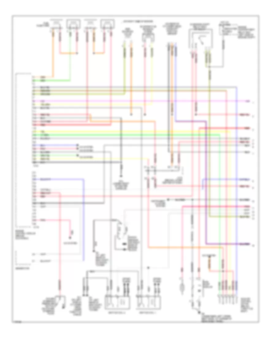 2 0L Engine Performance Wiring Diagram with M T 1 of 2 for Mitsubishi Lancer ES 2003