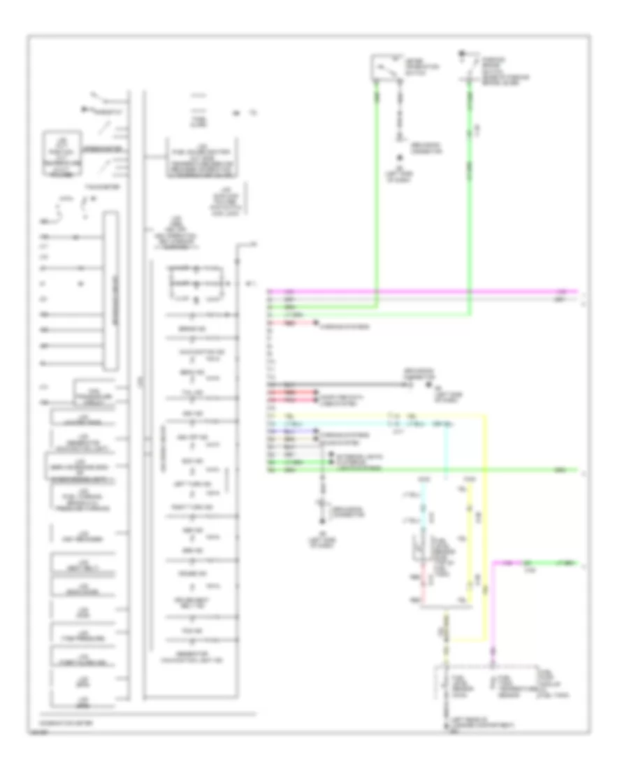 Instrument Cluster Wiring Diagram 1 of 2 for Mitsubishi Outlander Sport ES 2011