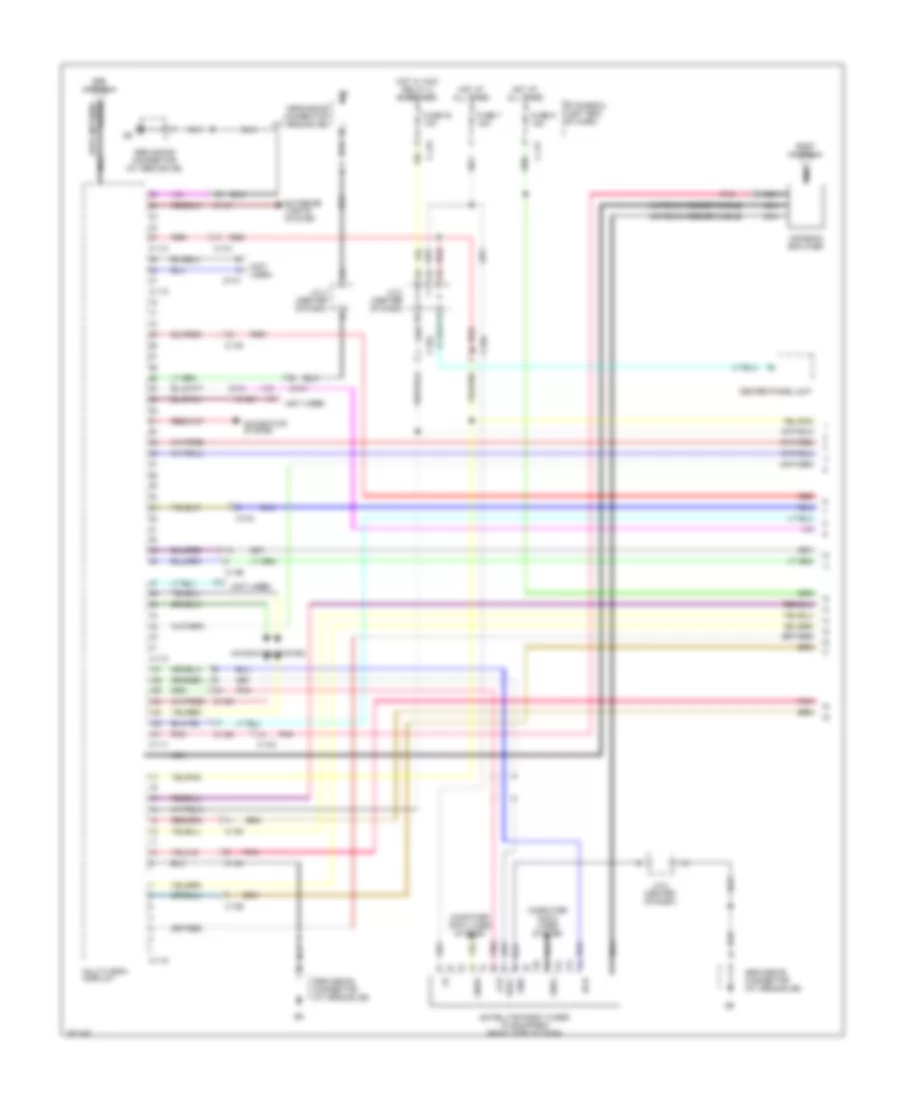 Navigation Wiring Diagram (1 of 3) for Mitsubishi Outlander Sport ES 2011