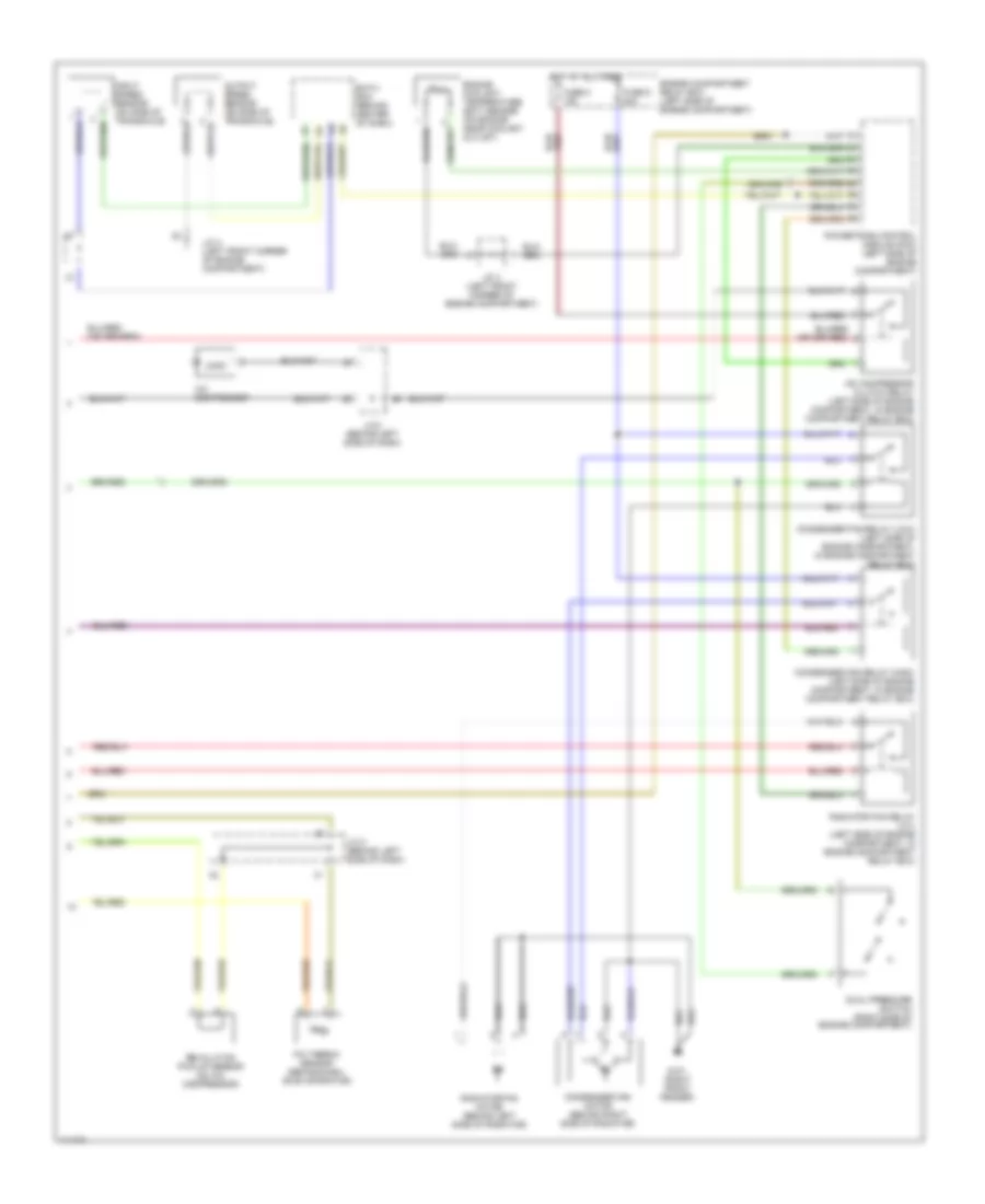 2.0L, Manual AC Wiring Diagram, AT (2 of 2) for Mitsubishi Eclipse GS 1999