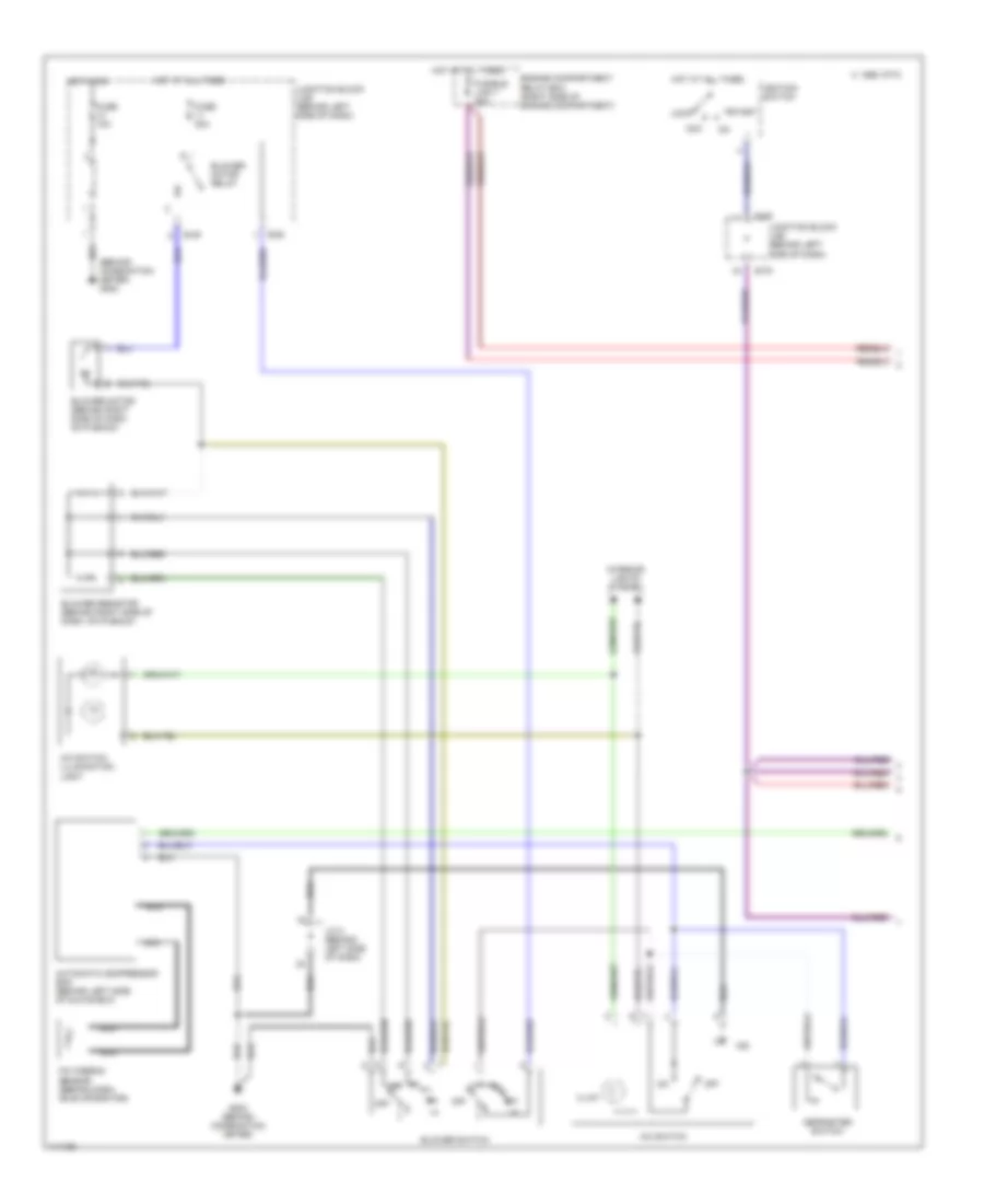 2.4L, Manual AC Wiring Diagram (1 of 2) for Mitsubishi Eclipse GS 1999