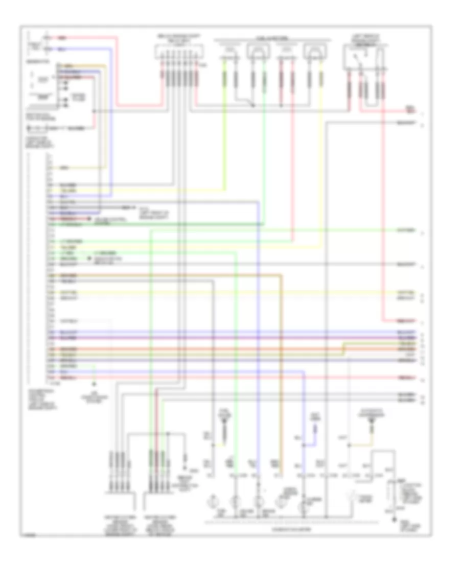 2.0L, Engine Performance Wiring Diagrams (1 of 3) for Mitsubishi Eclipse GS 1999