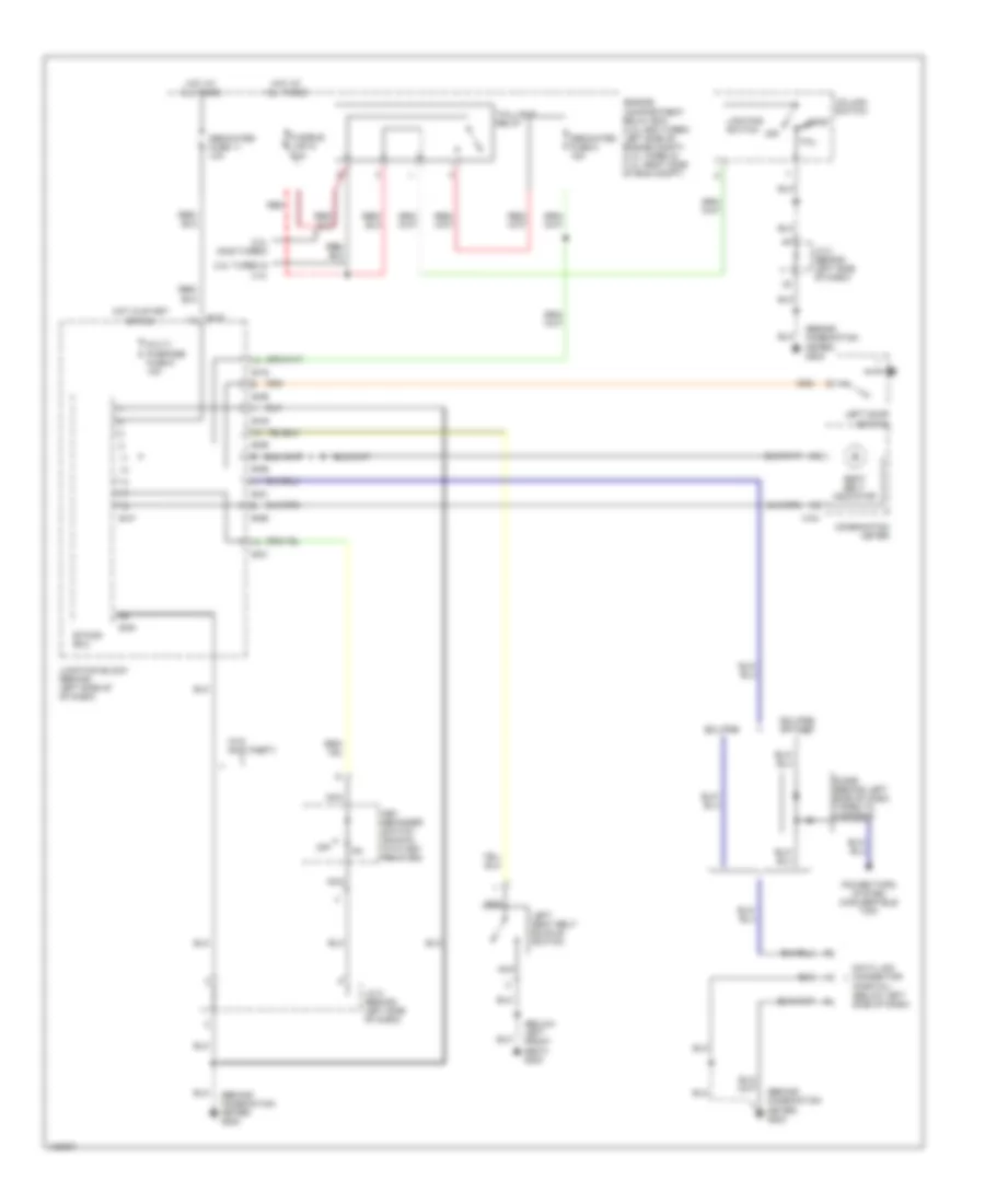 Warning System Wiring Diagrams for Mitsubishi Eclipse GS 1999