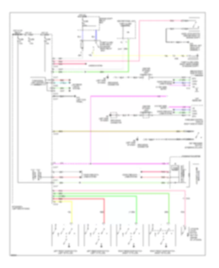 Forced Entry Wiring Diagram without Theft Alarm Siren for Mitsubishi Outlander Sport SE 2011