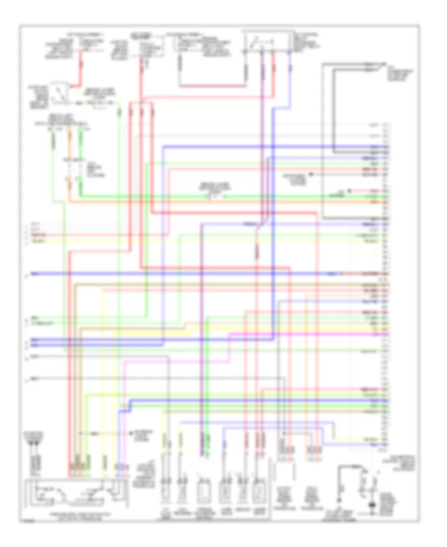 2.0L, Engine Performance Wiring Diagram, with AT (3 of 3) for Mitsubishi Lancer Evolution 2003