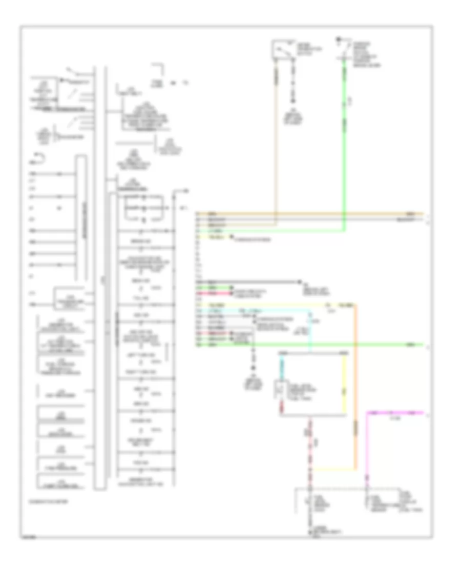 Instrument Cluster Wiring Diagram 1 of 2 for Mitsubishi Outlander XLS 2011