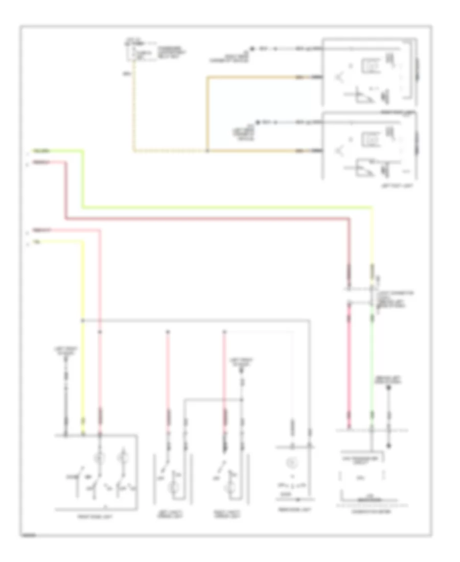 Courtesy Lamps Wiring Diagram 2 of 2 for Mitsubishi Outlander XLS 2011