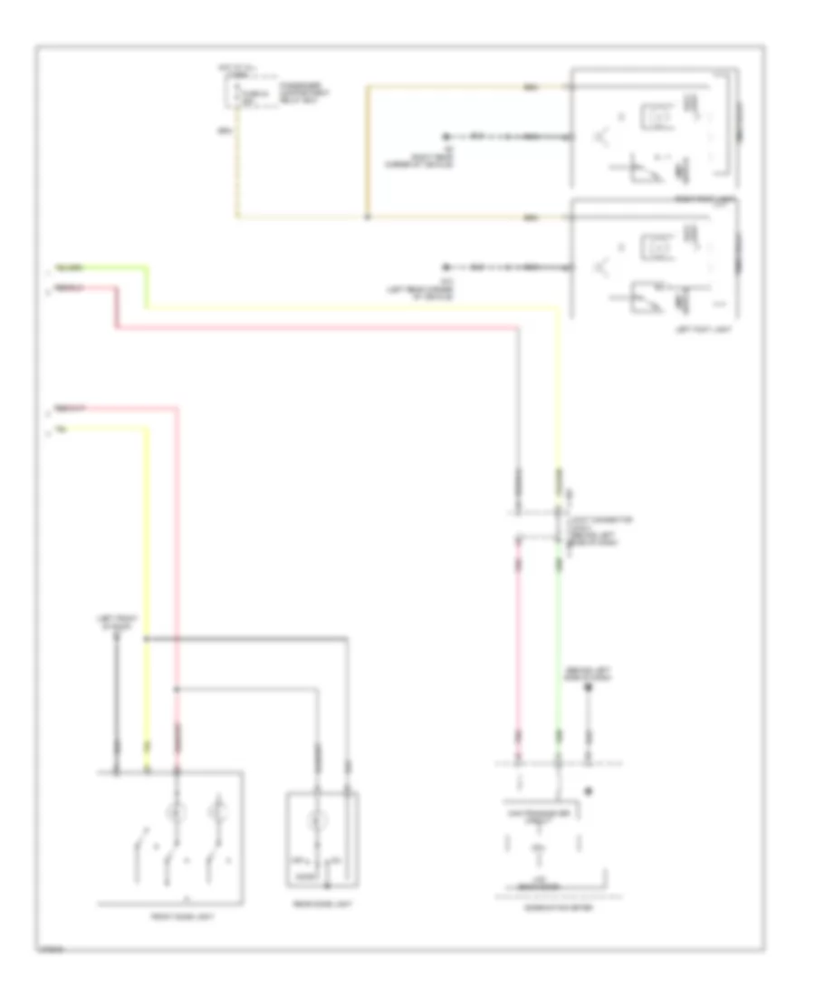Courtesy Lamps Wiring Diagram (2 of 2) for Mitsubishi Outlander ES 2007