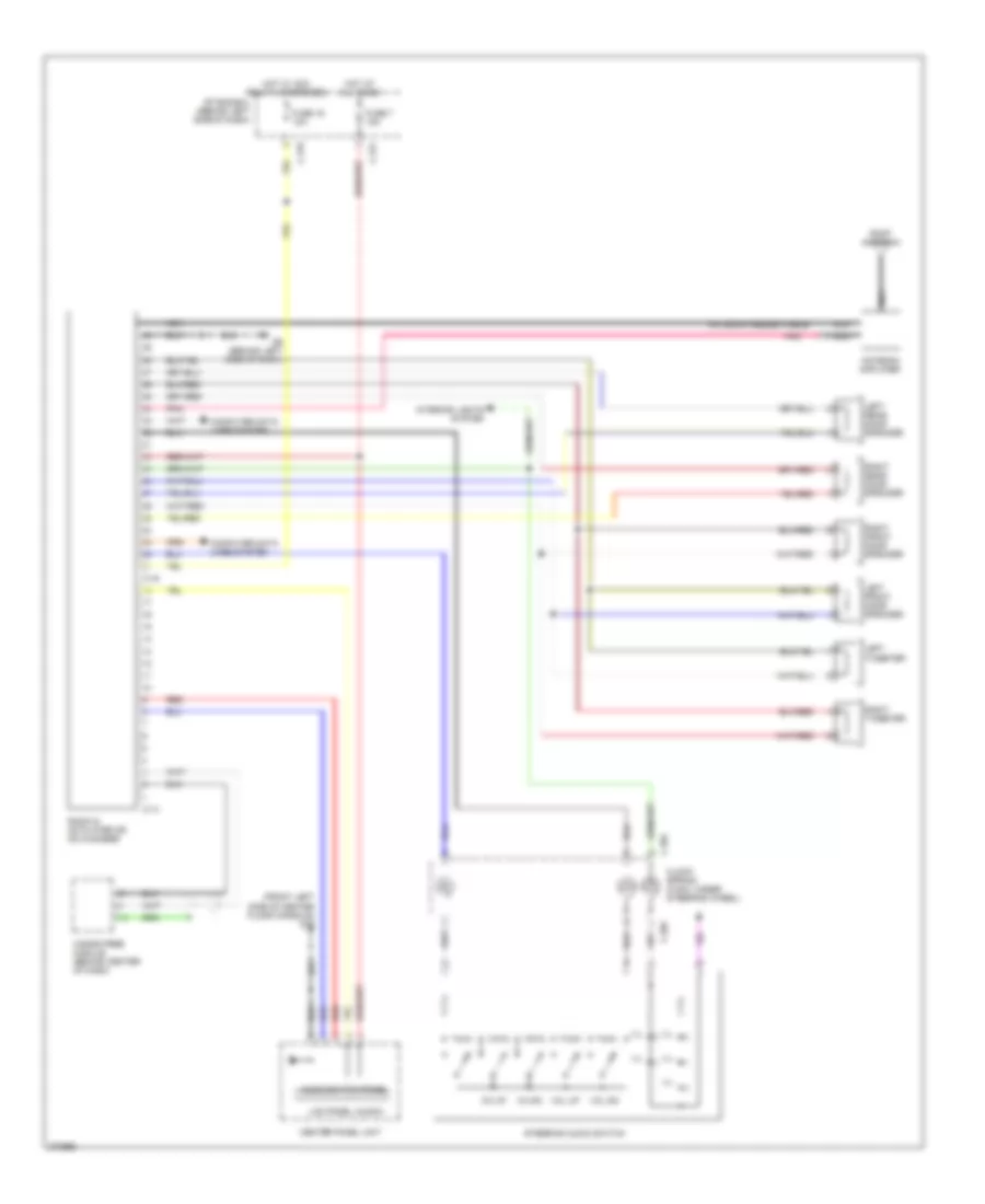 Radio Wiring Diagram without Rear Entertainment without Amplifier for Mitsubishi Outlander ES 2007