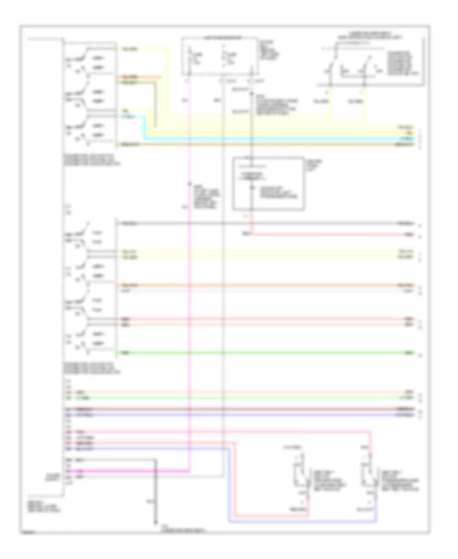 Supplemental Restraints Wiring Diagram 1 of 4 for Mitsubishi Outlander ES 2007