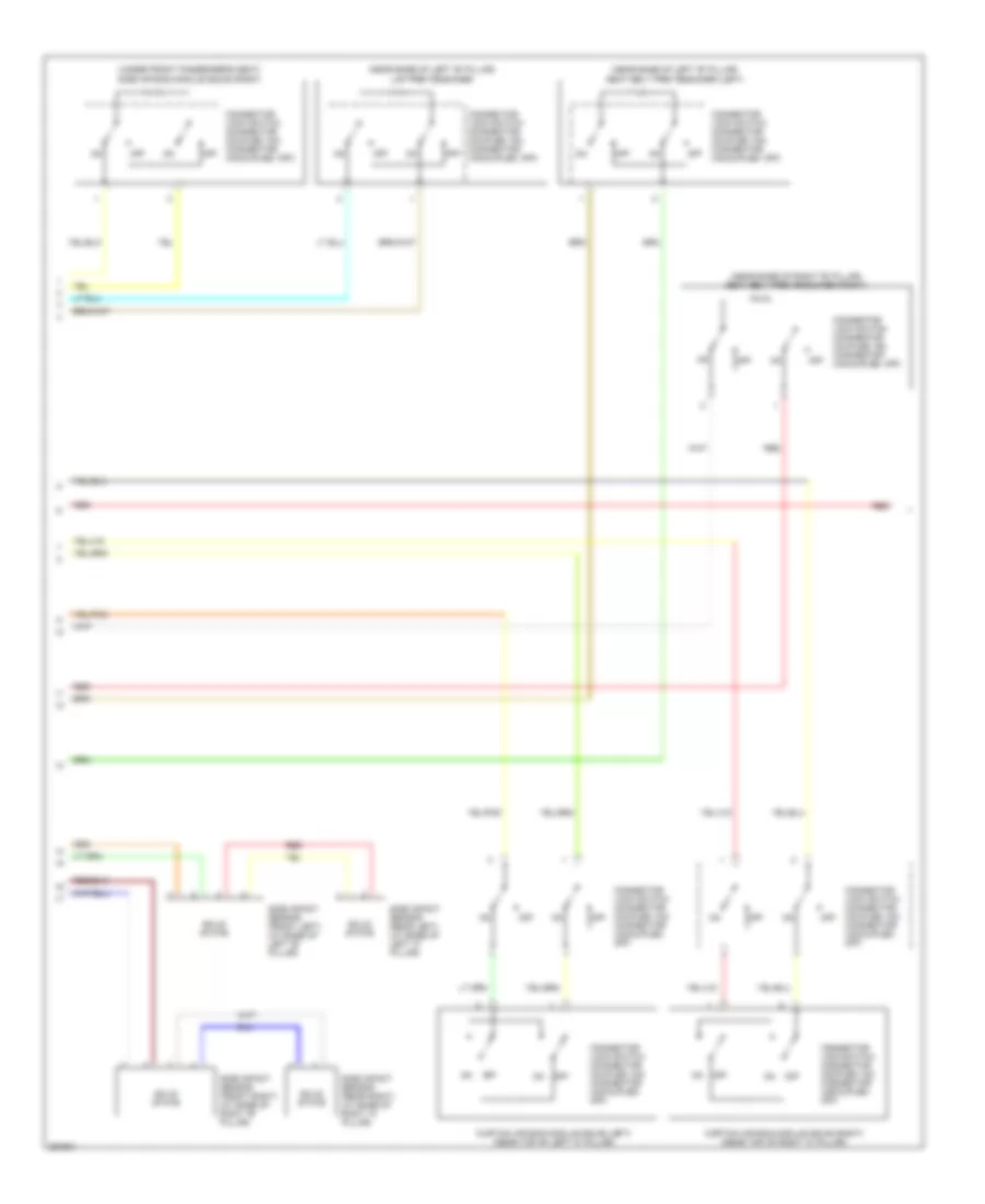 Supplemental Restraints Wiring Diagram (2 of 4) for Mitsubishi Outlander ES 2007
