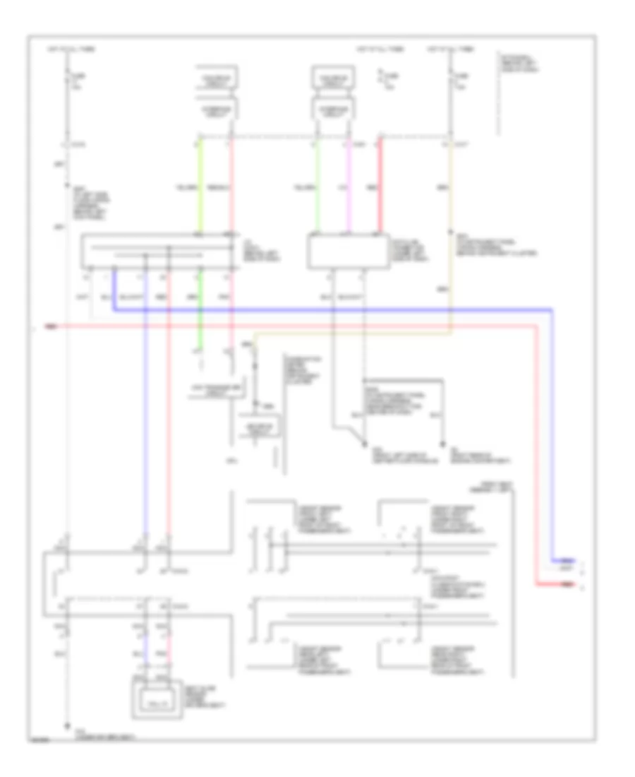 Supplemental Restraints Wiring Diagram (3 of 4) for Mitsubishi Outlander ES 2007
