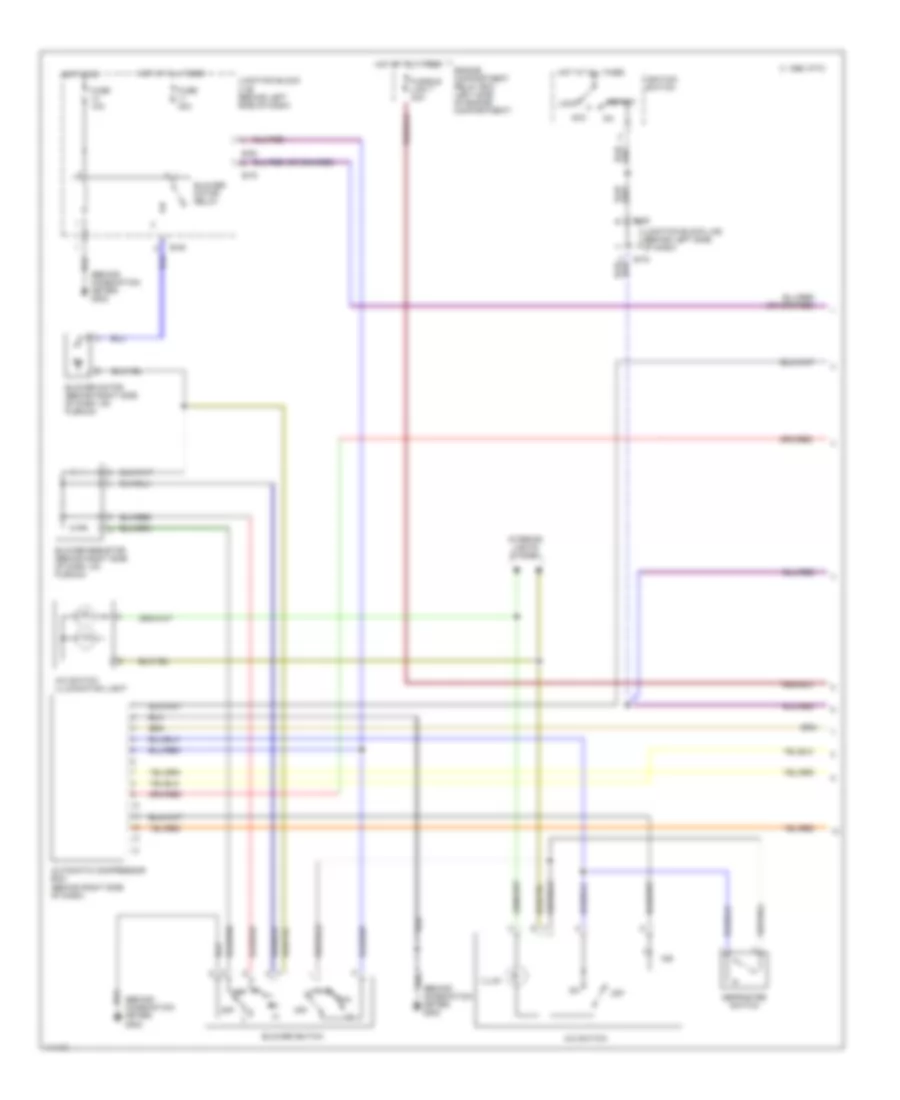 2.0L, Manual AC Wiring Diagram, MT (1 of 2) for Mitsubishi Eclipse GSX 1999