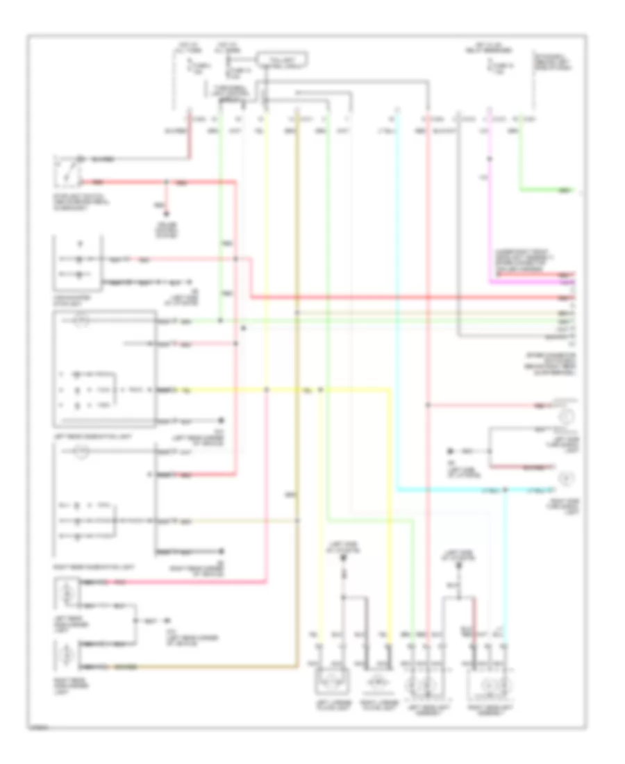 Exterior Lamps Wiring Diagram (1 of 2) for Mitsubishi Outlander LS 2007