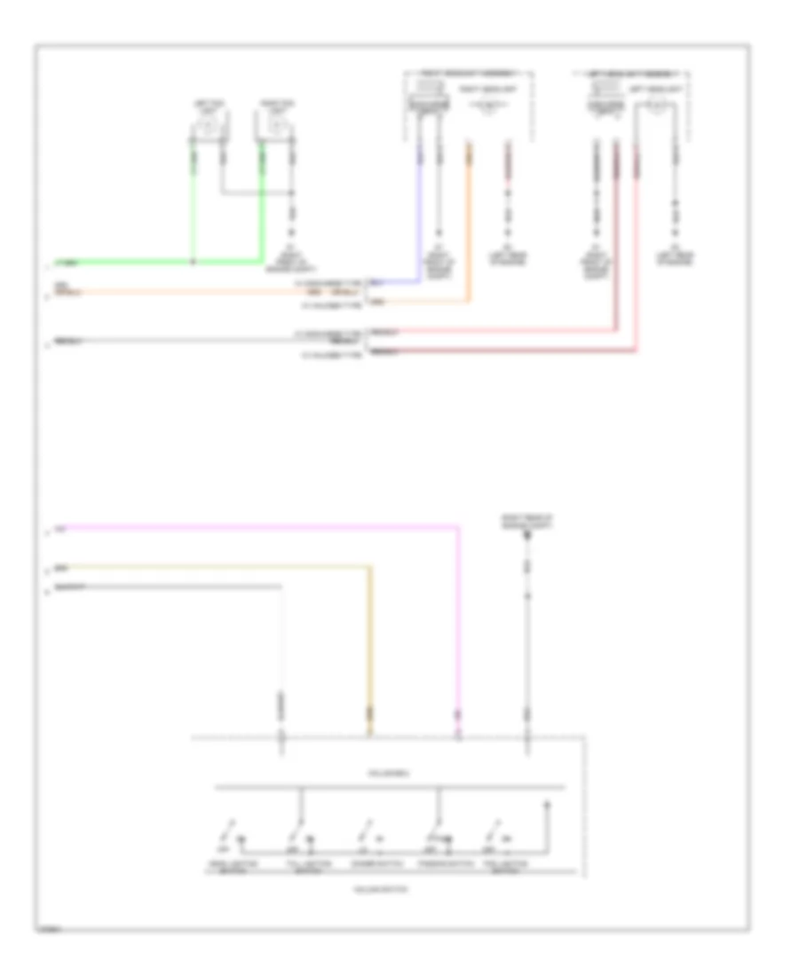 Headlamps Wiring Diagram, without DRL (2 of 2) for Mitsubishi Outlander LS 2007