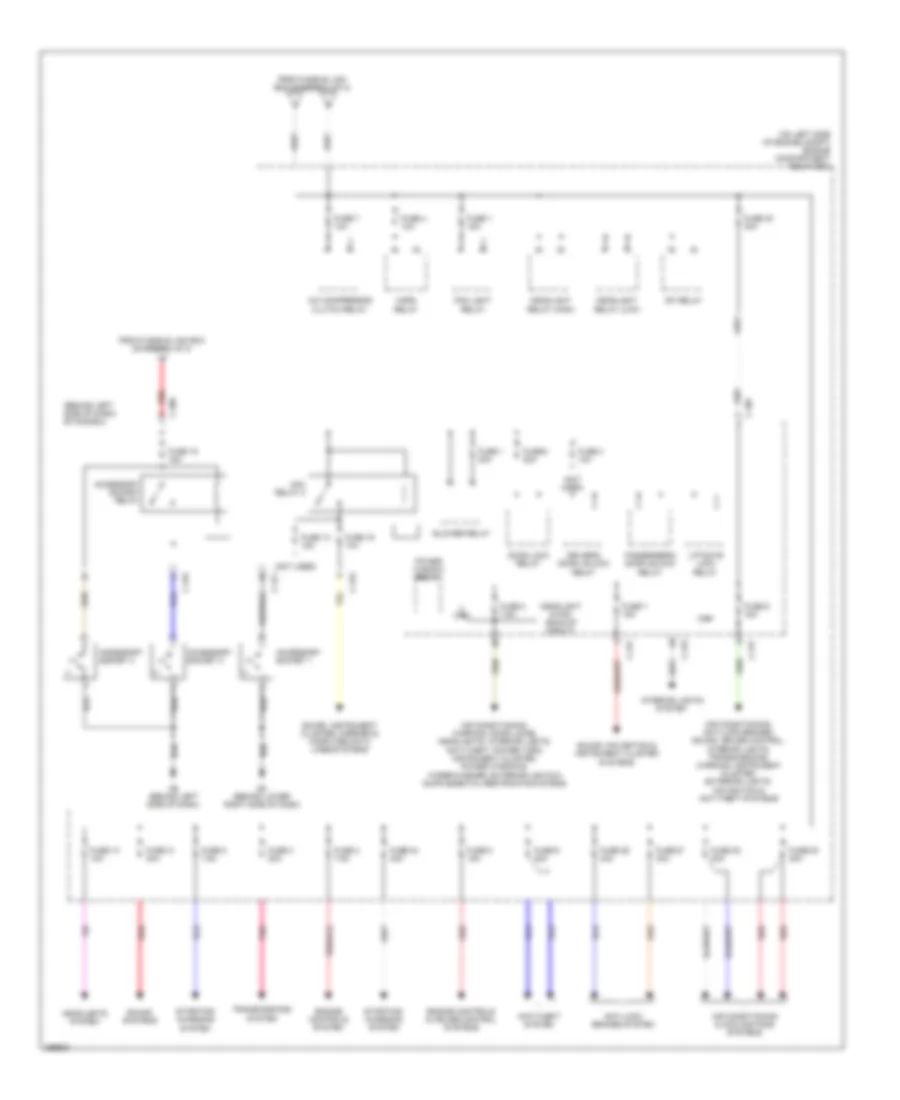 Power Distribution Wiring Diagram 2 of 2 for Mitsubishi Outlander LS 2007