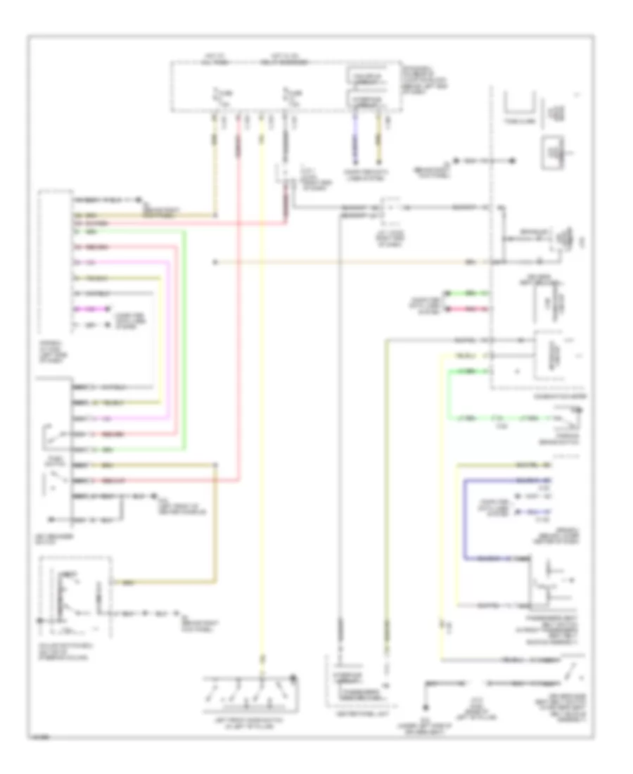 Chime Wiring Diagram, Except Evolution for Mitsubishi Lancer ES 2014