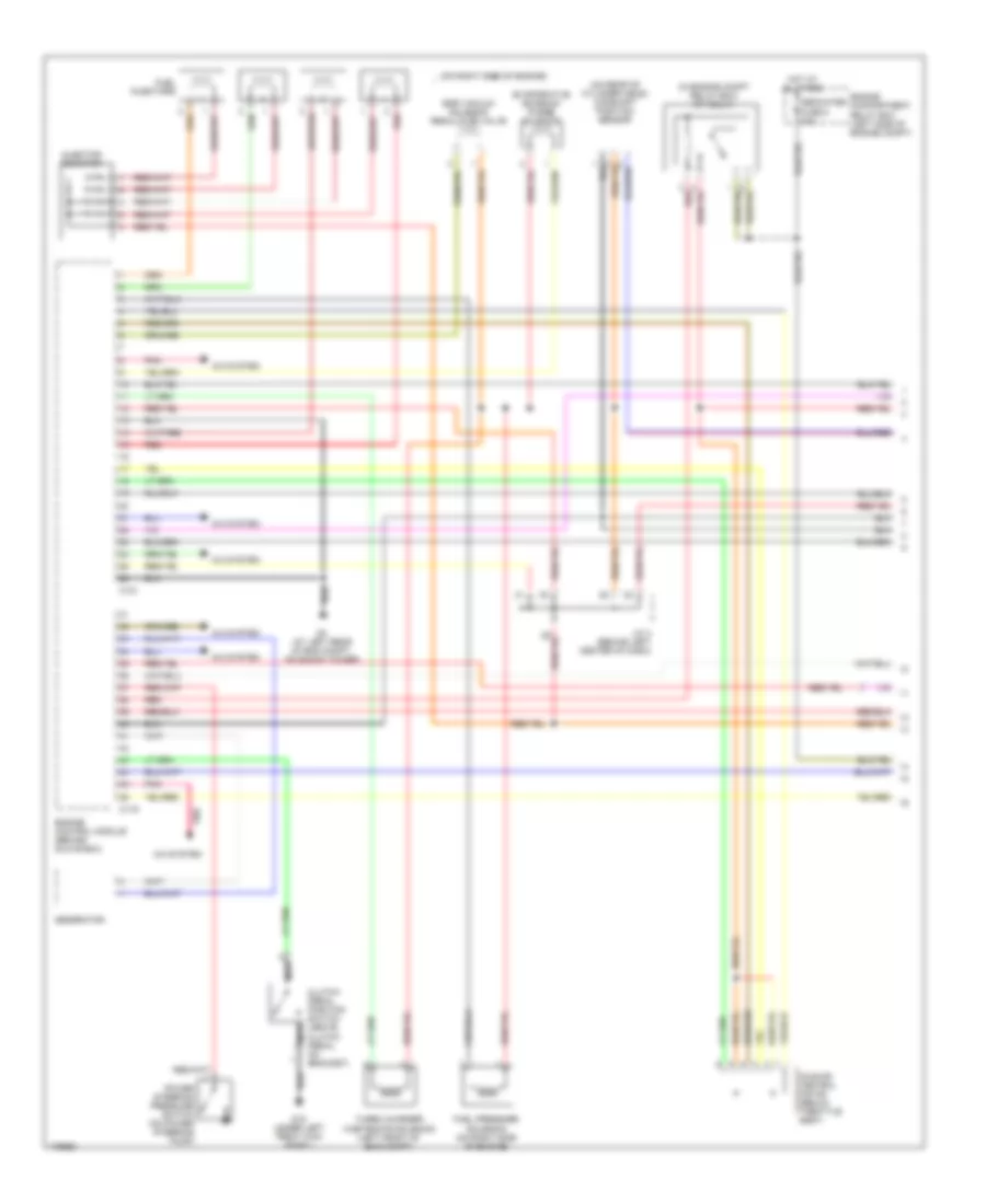 2.0L Turbo, Engine Performance Wiring Diagram (1 of 3) for Mitsubishi Lancer O-Z Rally 2003