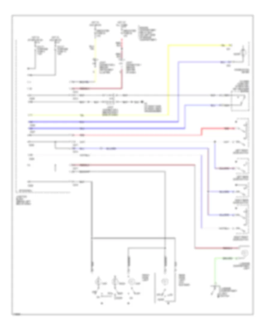 Courtesy Lamps Wiring Diagram, Except Evolution for Mitsubishi Lancer O-Z Rally 2003