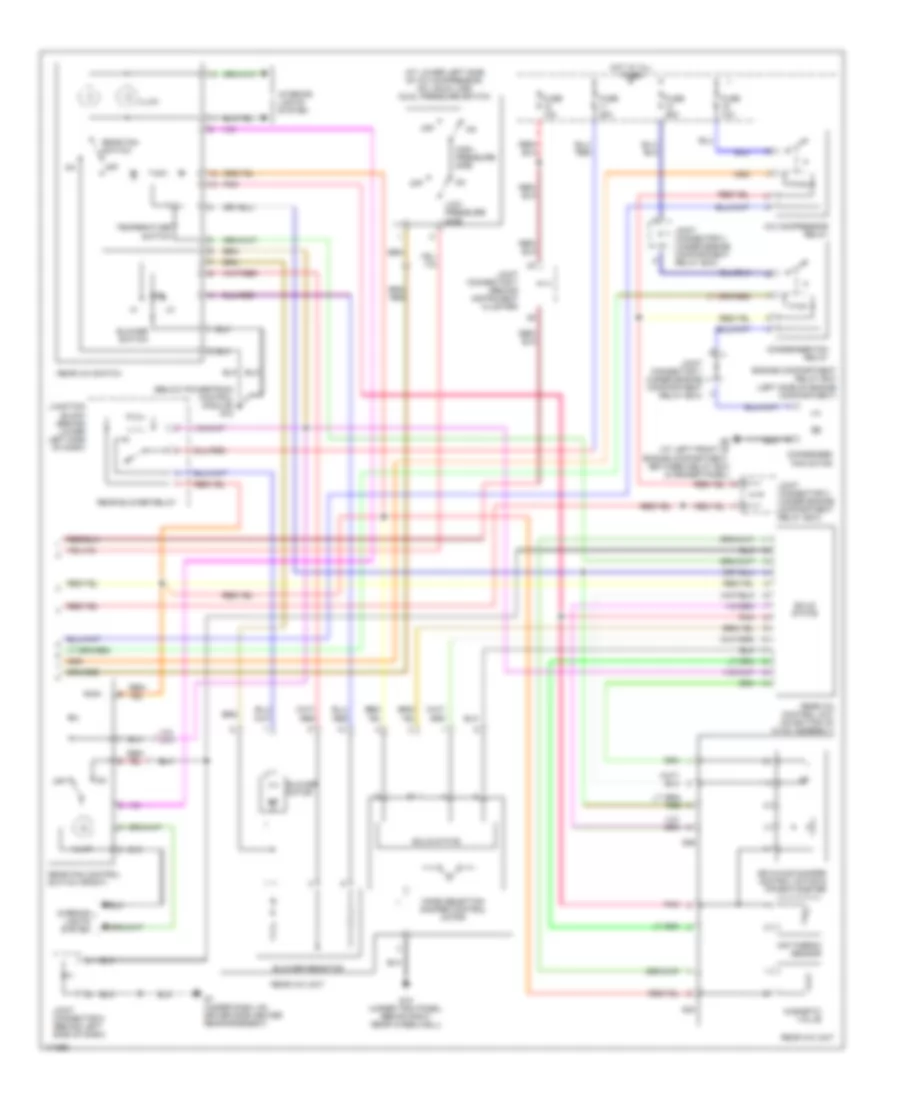 Automatic AC Wiring Diagram, with Rear AC (2 of 2) for Mitsubishi Montero Limited 2003