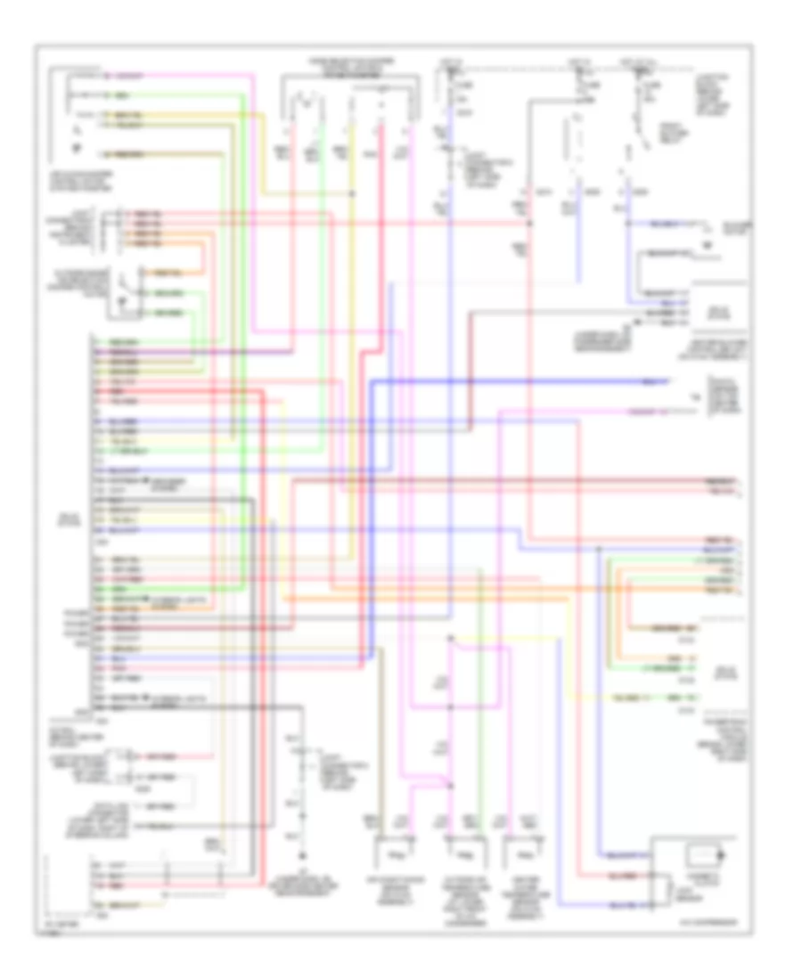 Automatic AC Wiring Diagram, with Rear Cooler (1 of 2) for Mitsubishi Montero Limited 2003