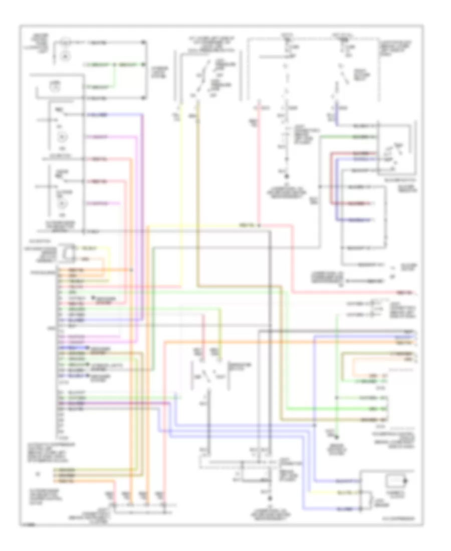 Manual AC Wiring Diagram, Dual AC Wiring Diagram with Rear Cooler (1 of 2) for Mitsubishi Montero Limited 2003