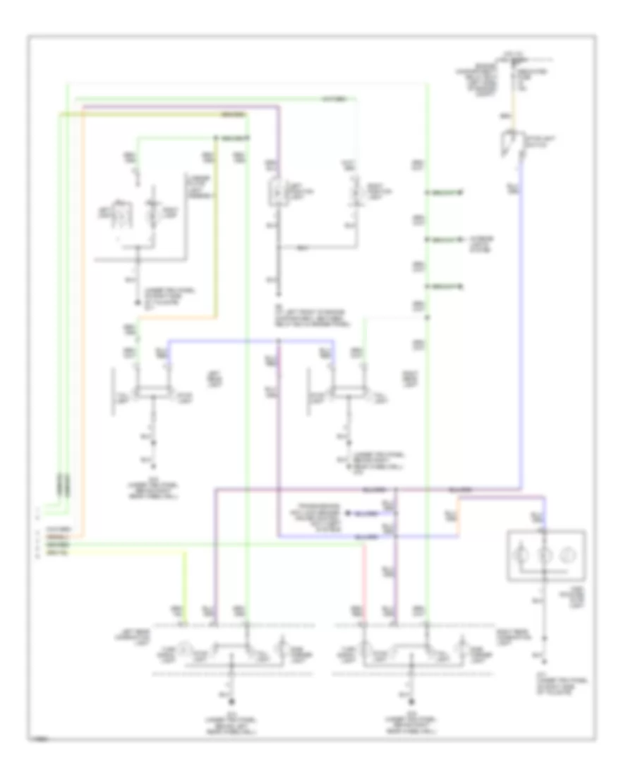 Exterior Lamps Wiring Diagram (2 of 2) for Mitsubishi Montero Limited 2003