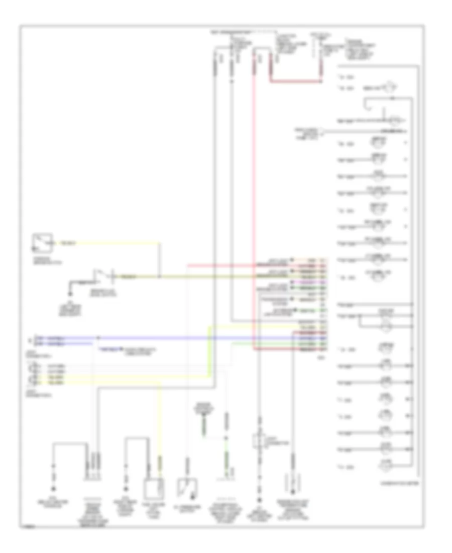 Instrument Cluster Wiring Diagram (2 of 2) for Mitsubishi Montero Limited 2003