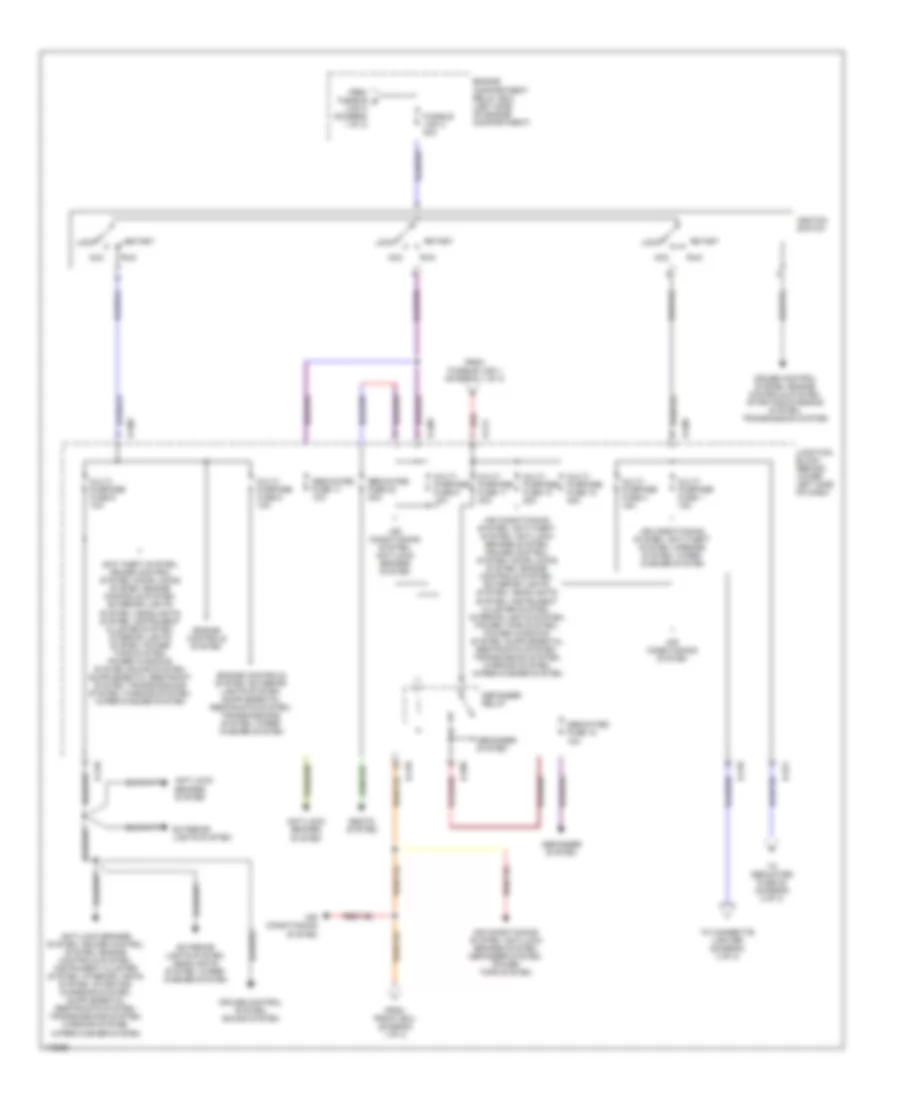 Power Distribution Wiring Diagram (2 of 3) for Mitsubishi Montero Limited 2003