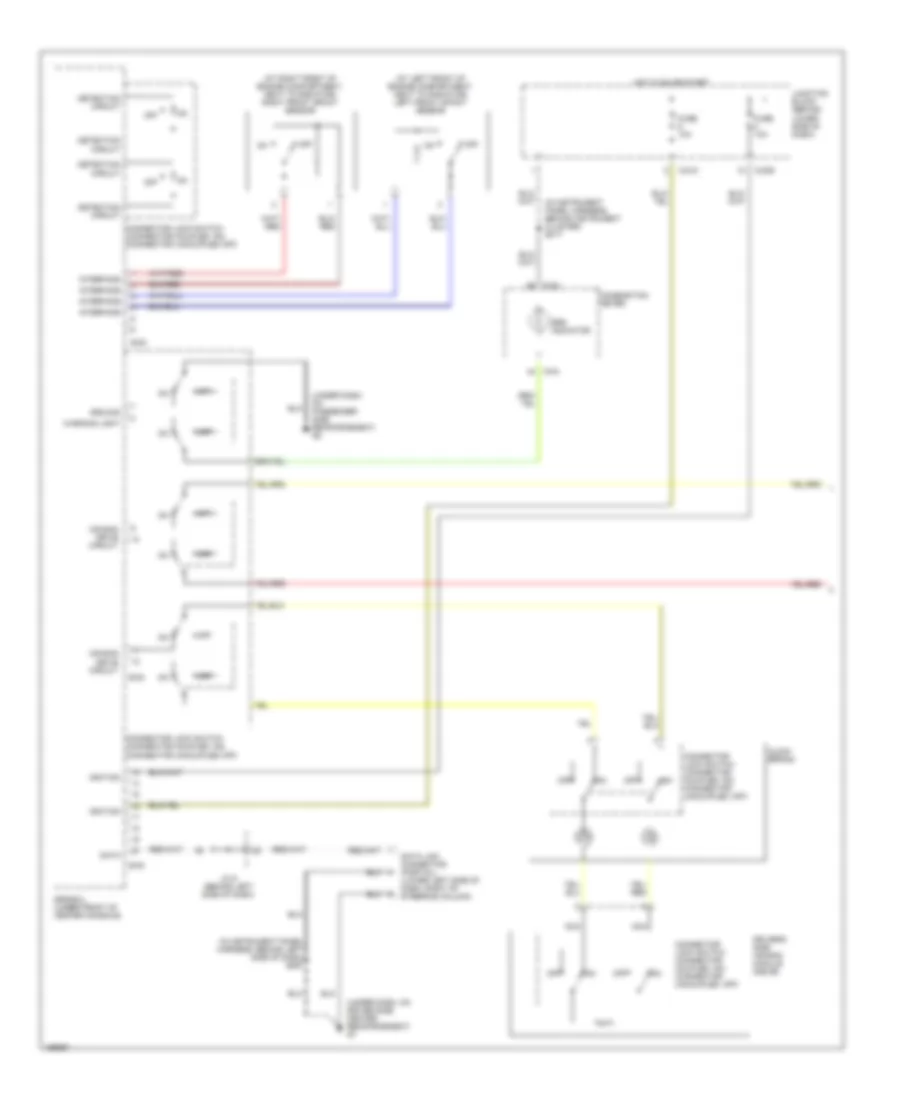 Supplemental Restraints Wiring Diagram 1 of 2 for Mitsubishi Montero Limited 2003