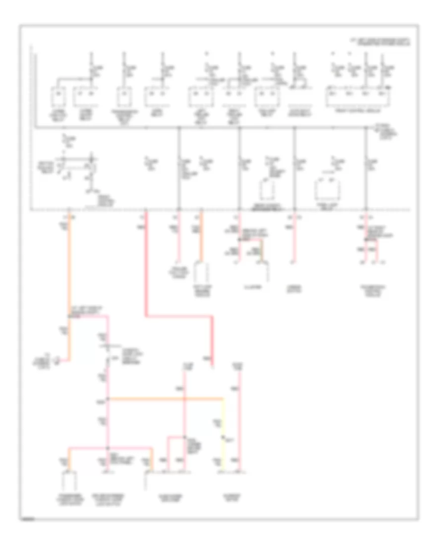 Power Distribution Wiring Diagram 3 of 3 for Mitsubishi Raider DuroCross 2007