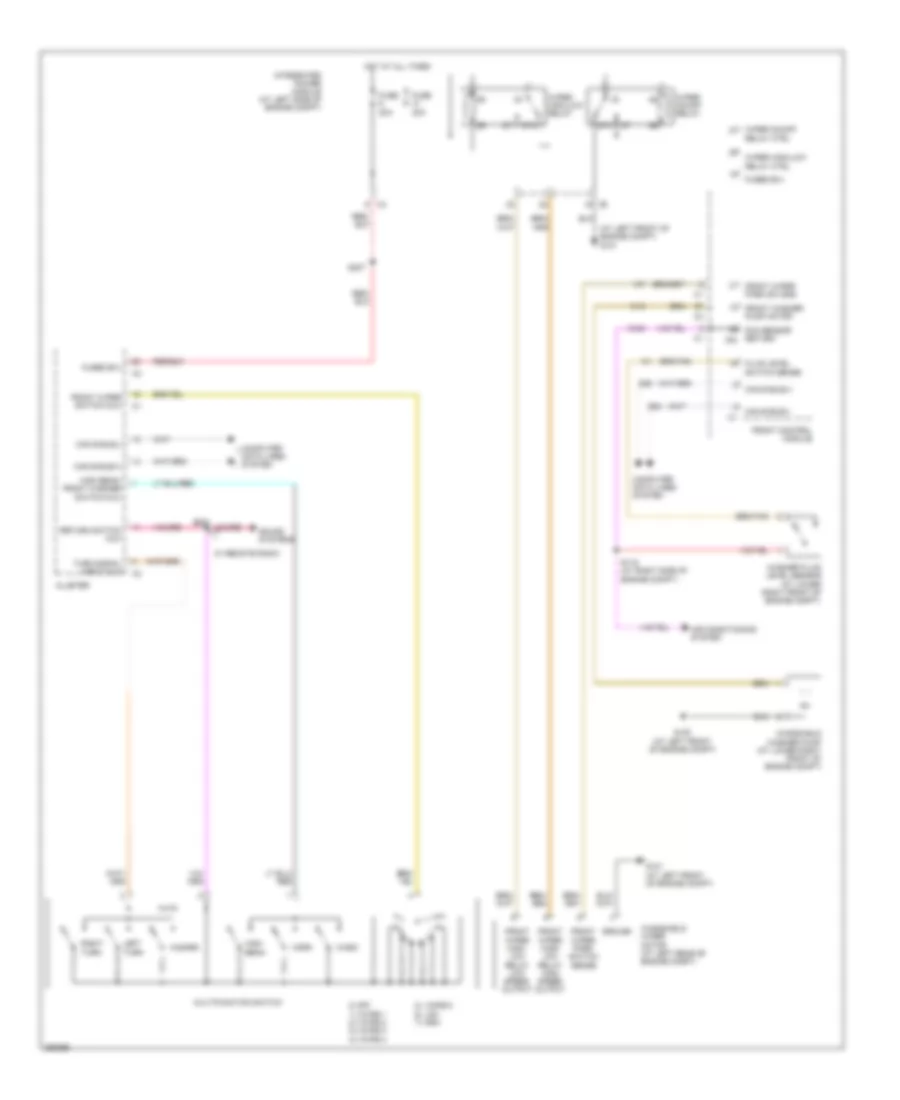 Электросхема стеклоочистителя, дворников и омывателя для Mitsubishi Raider DuroCross 2007