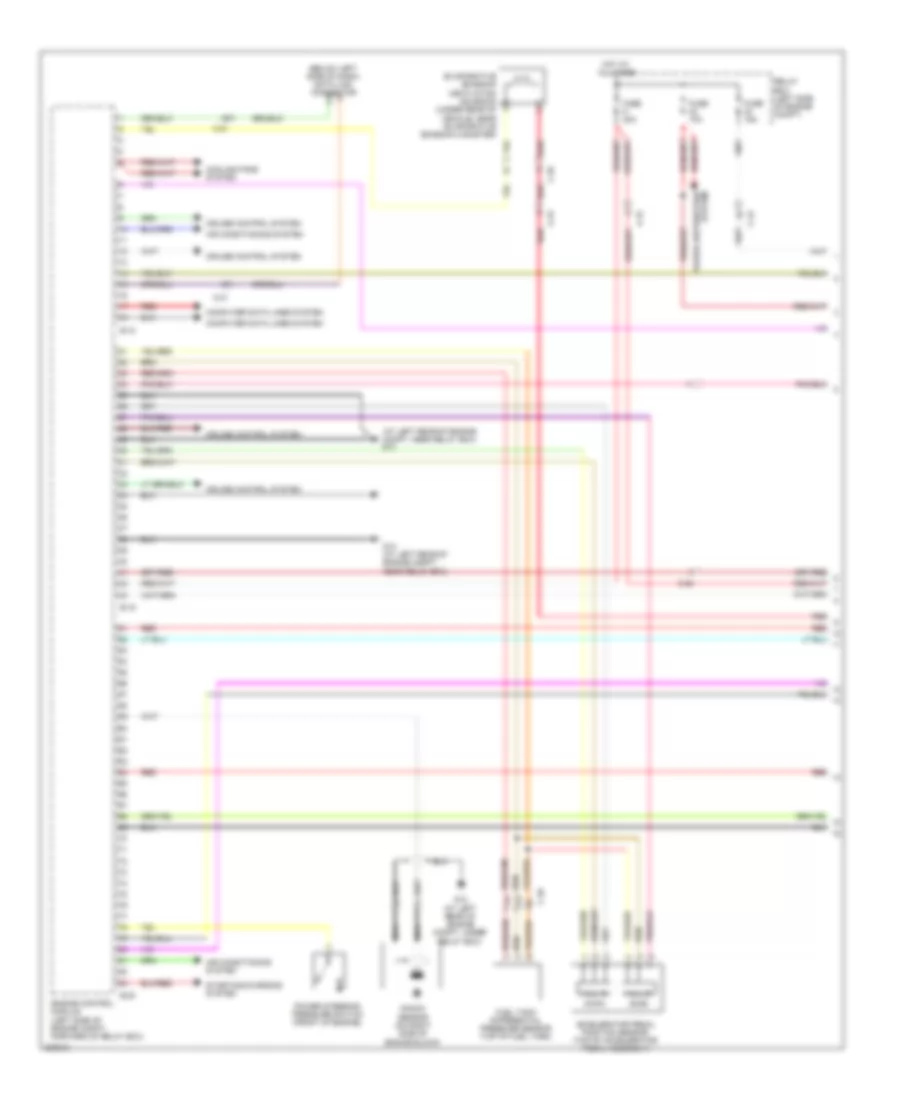 2.4L, Engine Performance Wiring Diagram, MT (1 of 4) for Mitsubishi Eclipse GS 2012