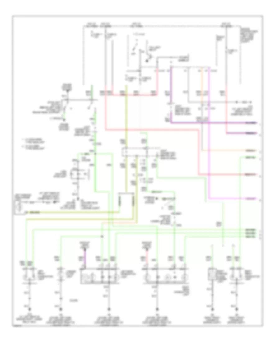 Exterior Lamps Wiring Diagram 1 of 2 for Mitsubishi Eclipse GS 2012