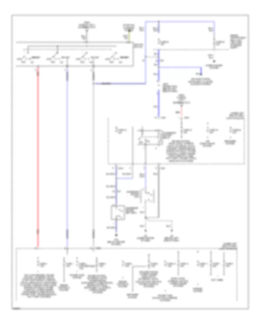 Power Distribution Wiring Diagram 2 of 2 for Mitsubishi Eclipse GS 2012