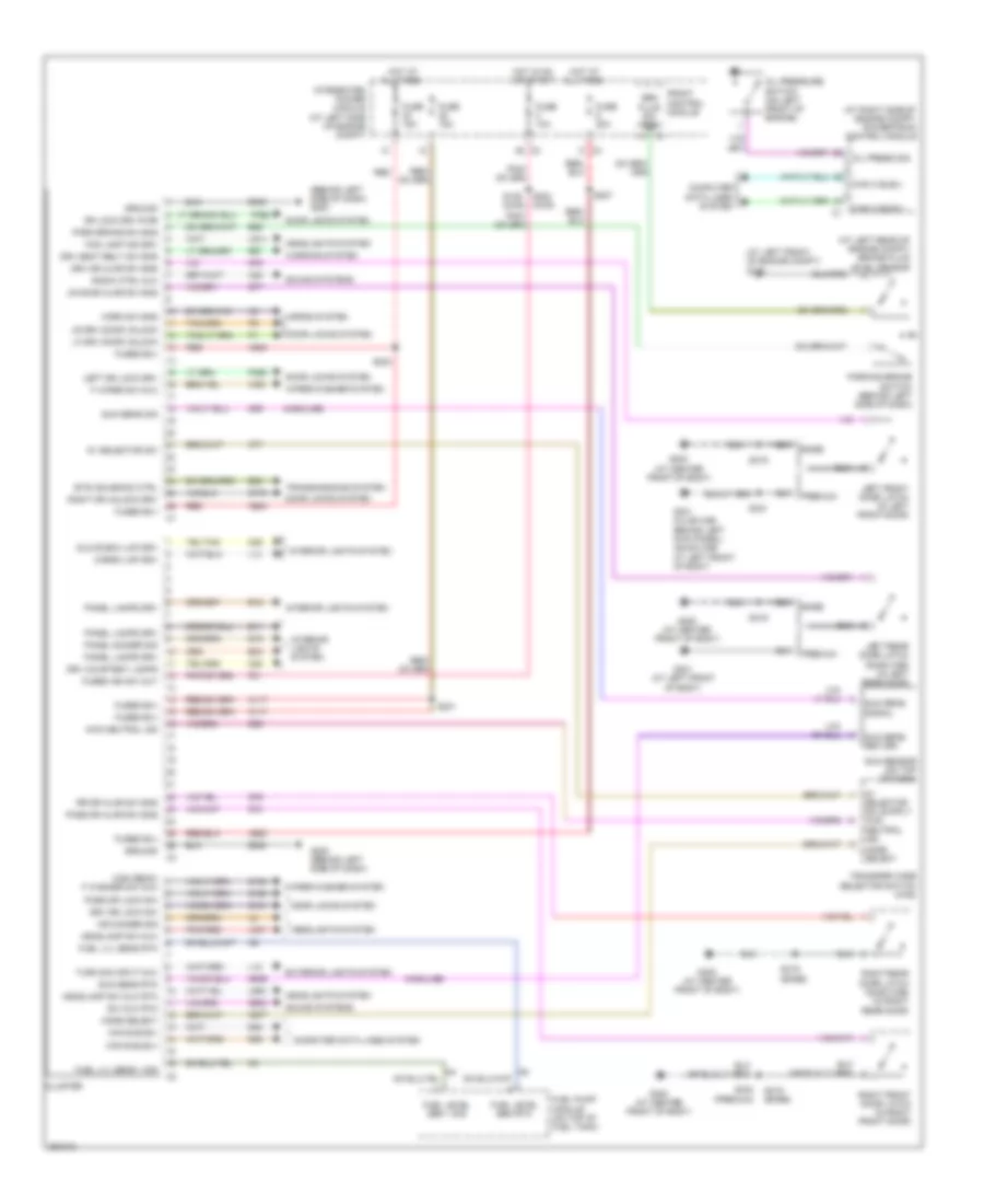 Instrument Cluster Wiring Diagram for Mitsubishi Raider LS 2007