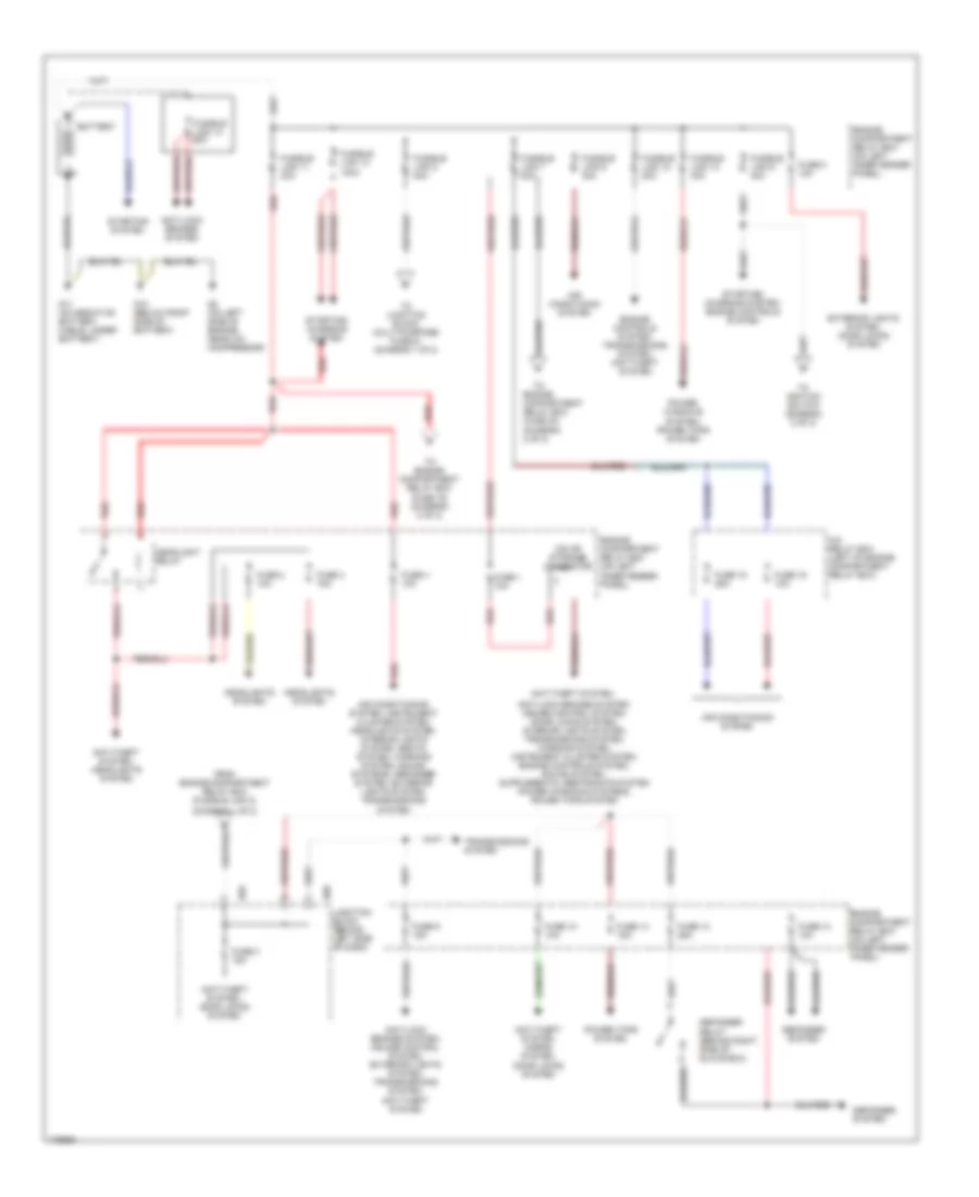 Power Distribution Wiring Diagram 1 of 2 for Mitsubishi Montero Sport ES 2003